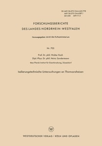 Isolierungstechnische Untersuchungen an Thomasroheisen