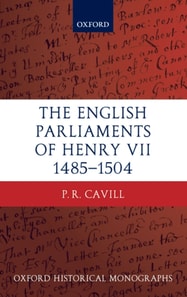 English Parliaments of Henry VII 1485-1504