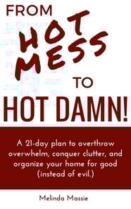 From Hot Mess to Hot Damn! : A 21-day Plan to Overthrow Overwhelm, Conquer Clutter, and Organize Your Home for Good (Instead of Evil.)