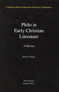 Jewish Traditions in Early Christian Literature, Volume 3 Philo in Early Christian Literature