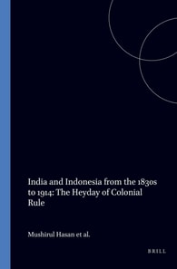 Comparative History of India and Indonesia, Volume 2 India and Indonesia from the 1830s to 1914