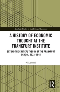 History of Economic Thought at the Frankfurt Institute