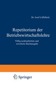 Repetitorium der Betriebswirtschaftslehre
