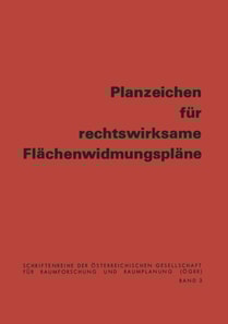Planzeichen für rechtswirksame Flächenwidmungspläne