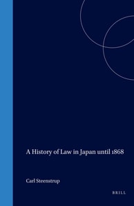 History of Law in Japan until 1868