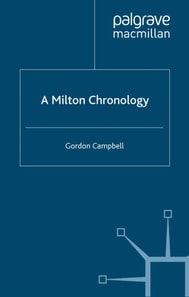 Milton Chronology