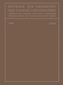 Beiträge zur Geschichte der Technik und Industrie