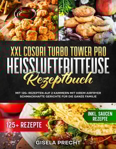 XXL COSORI Turbo Tower Pro Heiluftfritteuse Rezeptbuch