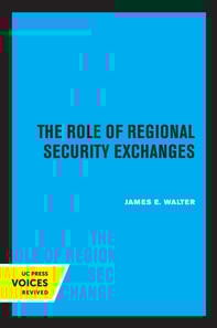 Role of Regional Security Exchanges