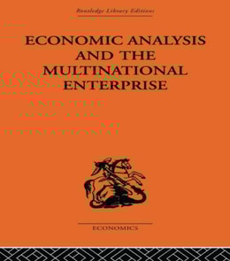 Economic Analysis and Multinational Enterprise