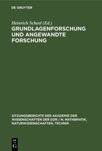 Grundlagenforschung und angewandte Forschung