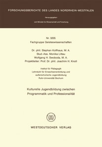 Kulturelle Jugendbildung zwischen Programmatik und Professionalität
