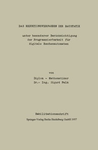 Das Reduktionsverfahren der Baustatik