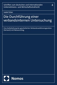 Die Durchführung einer verbandsinternen Untersuchung