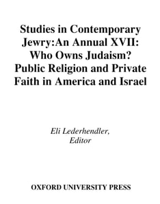 Studies in Contemporary Jewry