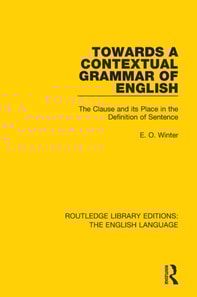 Towards a Contextual Grammar of English