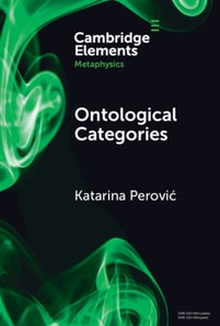 Ontological Categories