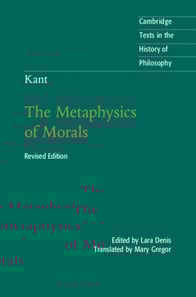 Kant: The Metaphysics of Morals