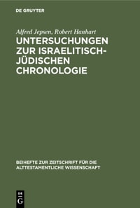 Untersuchungen zur israelitisch-jüdischen Chronologie