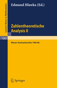Zahlentheoretische Analysis II
