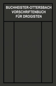 Vorschriftenbuch für Drogisten