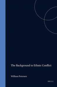 Background to Ethnic Conflict (=IJCS XX,1-2)