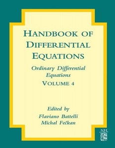 Handbook of Differential Equations: Ordinary Differential Equations