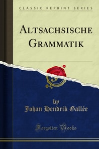 Altsachsische Grammatik