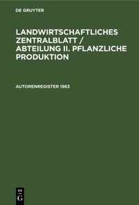 Autorenregister 1963