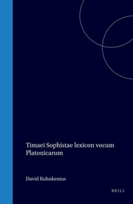 Timaei Sophistae lexicon vocum Platonicarum