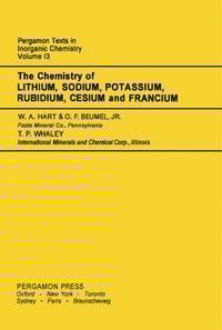 Chemistry of Lithium, Sodium, Potassium, Rubidium, Cesium and Francium