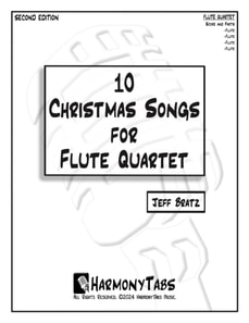 10 Christmas Songs for Flute Quartet: Second Edition