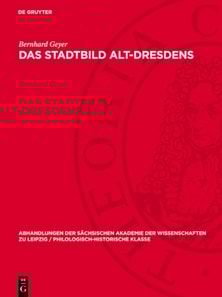 Das Stadtbild Alt-Dresdens