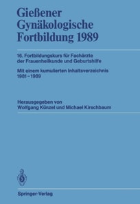 Gießener Gynäkologische Fortbildung 1989