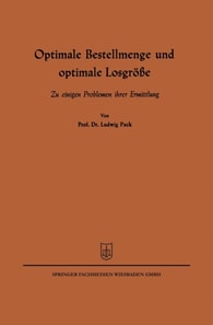 Optimale Bestellmenge und optimale Losgröße
