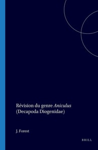Revision du genre Aniculus (Decapoda Diogenidae)