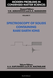 Spectroscopy of Crystals Containing Rare Earth Ions