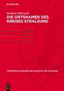 Die Ortsnamen des Kreises Stralsund