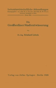 Die Großberliner Stadtentwässerung