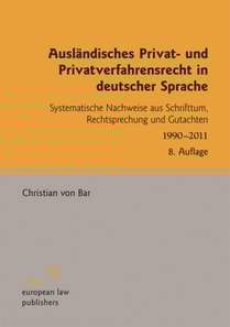 Ausländisches Privat- und Privatverfahrensrecht in deutscher Sprache