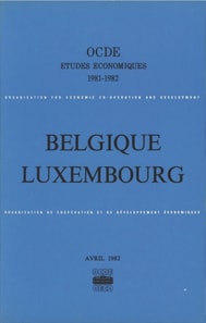 Etudes economiques de l'OCDE : Belgique 1982