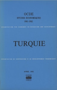 Etudes economiques de l'OCDE : Turquie 1982