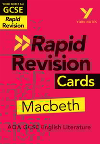 York Notes RAPID AQA GCSE (Revision Cards) Macbeth - for 2026, 2027 exams