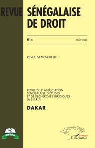 Revue Sénégalaise de Droit n° 37 Août 2023