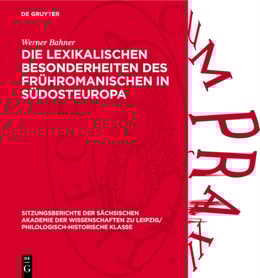 Die lexikalischen Besonderheiten des frühromanischen in Südosteuropa