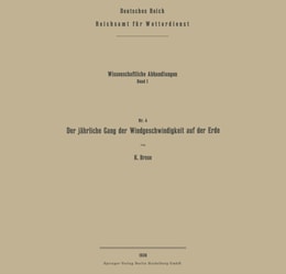 Der jährliche Gang der Windgeschwindigkeit auf der Erde