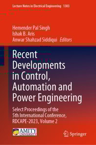 Recent Developments in Control, Automation and Power Engineering
