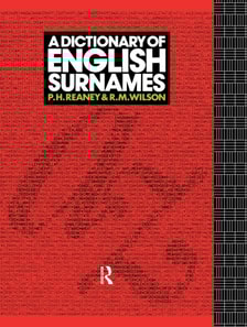 Dictionary of English Surnames