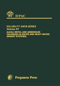 Alkali Metal and Ammonium Chlorides in Water and Heavy Water (Binary Systems)