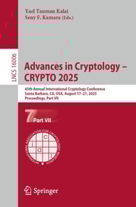 Advances in Cryptology - CRYPTO 2025